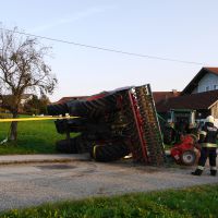 Umgestürzter Traktor