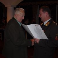 Auszeichnung 70-jährige Mitgliedschaft für Sommerauer Alois