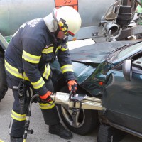 Technische Übung Verkehrsunfall mit Gefahrstoffen