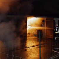 Brand einer Garage in Wolfing