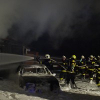 Brand einer Garage in Wolfing