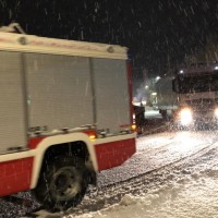 Technische Hilfeleistungen auf Grund des Schneefalls